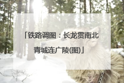 铁路调图：长龙贯南北 青城连广陵(图)